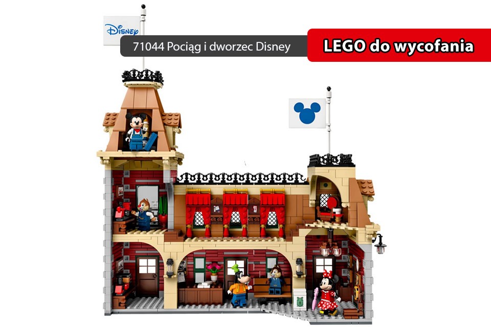 71044 LEGO Expert Dworzec i Pociąg Disneya pociąg