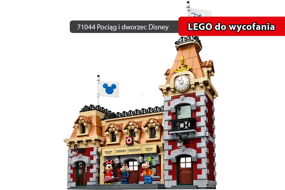 71044 LEGO Expert Dworzec i Pociąg Disneya goofie