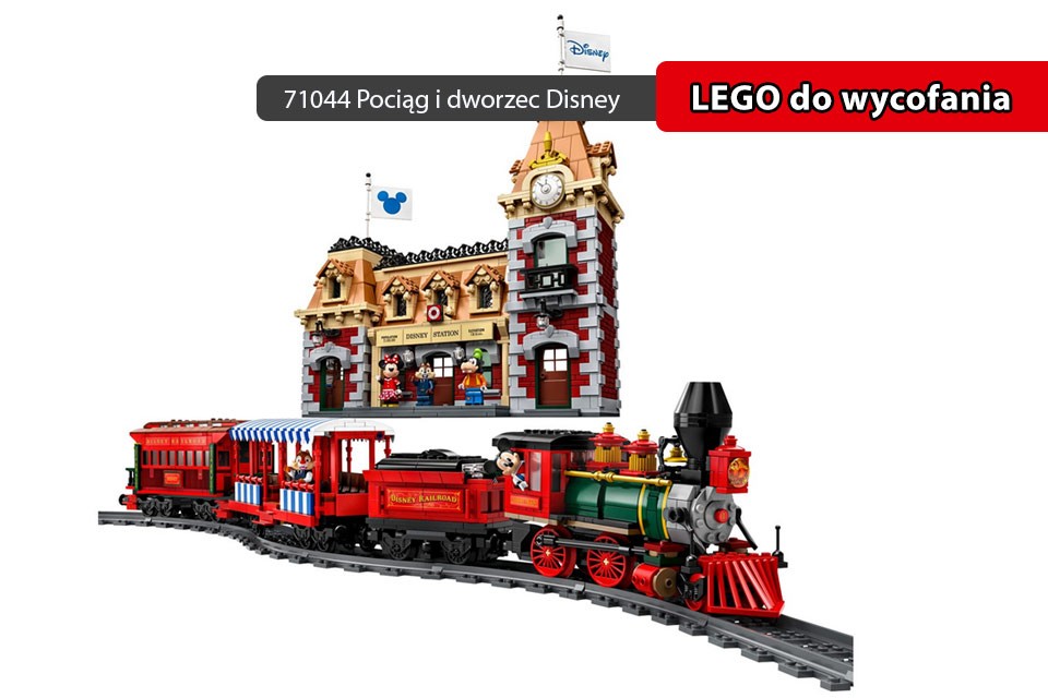 71044 LEGO Expert Dworzec i Pociąg Disneya minnie