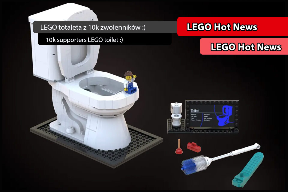 LEGO toaleta z 10k zwolenników w LEGO Ideas Project