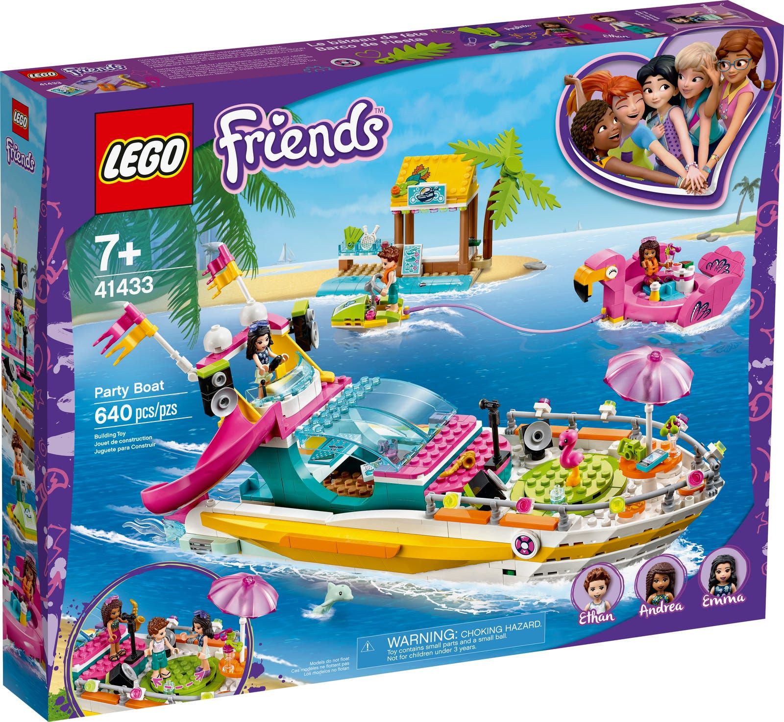 LEGO® 41433 Friends – Łódź imprezowa