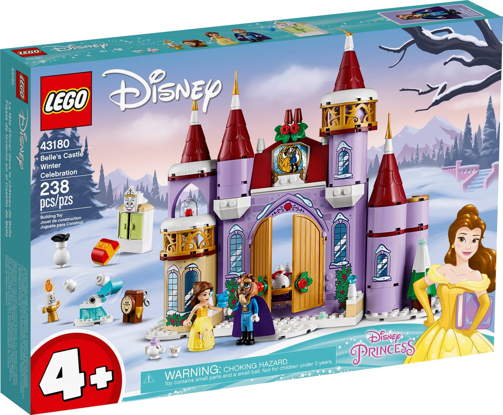LEGO® 43180 Disney – Zimowe święto w zamku Belli