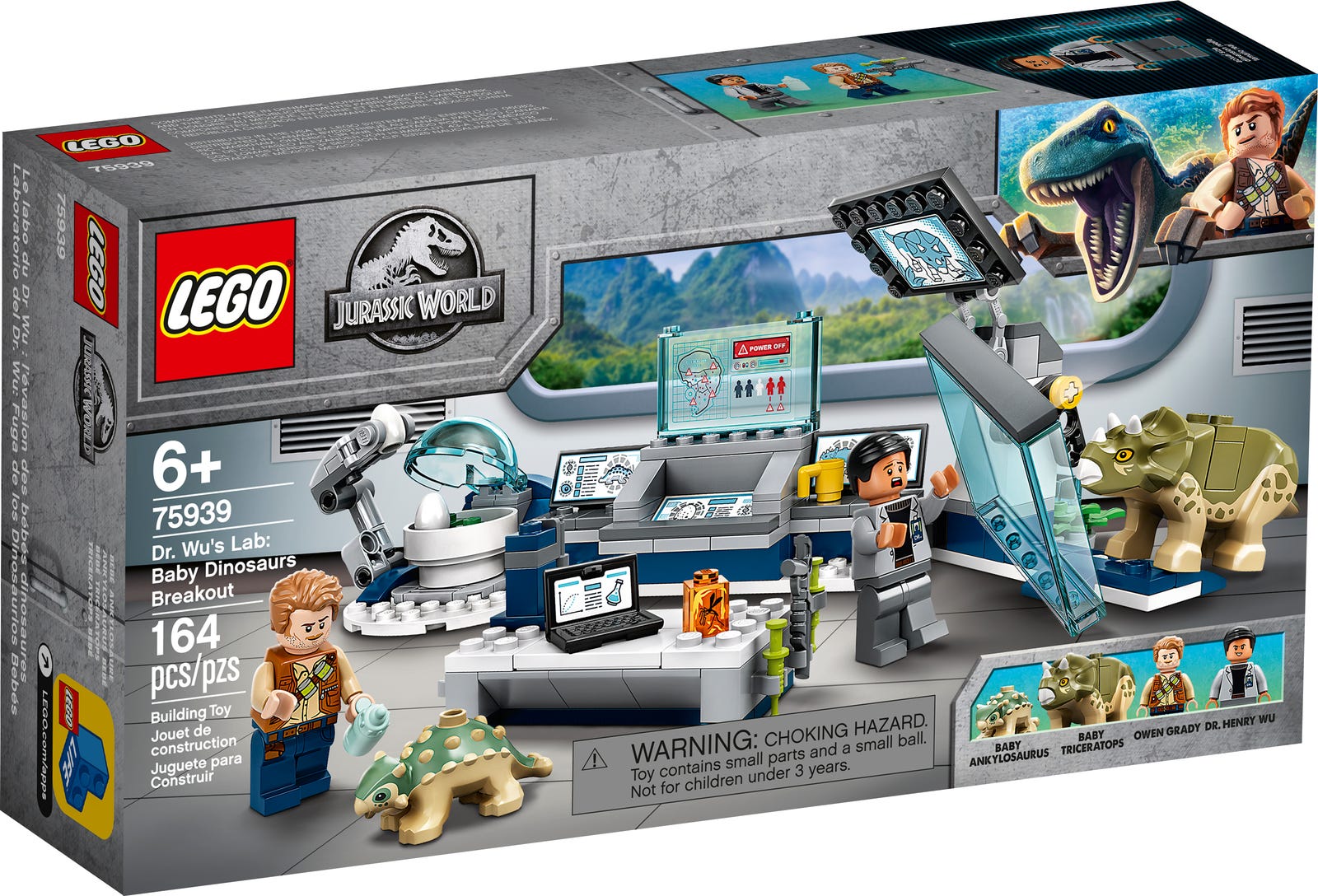 LEGO® 75939 Jurassic World – Laboratorium doktora Wu: ucieczka młodych dinozaurów
