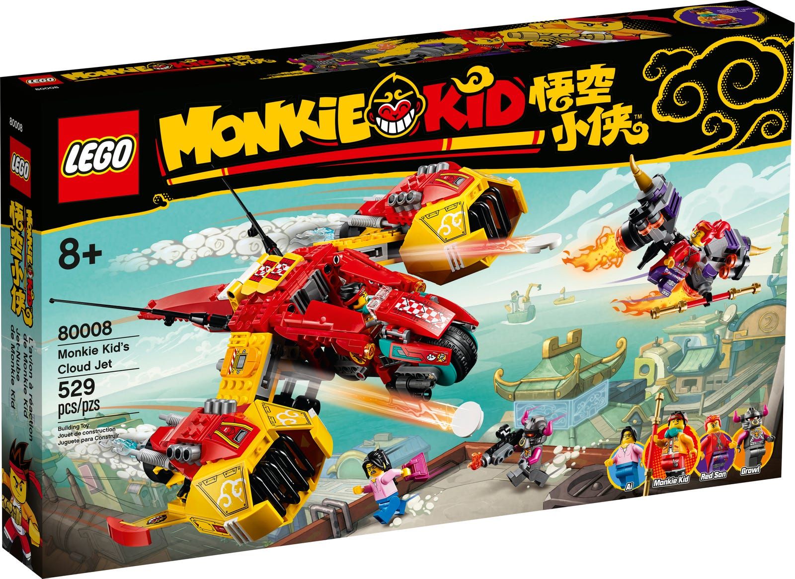 LEGO® 80008 Monkie Kid – Odrzutowiec Monkie Kida