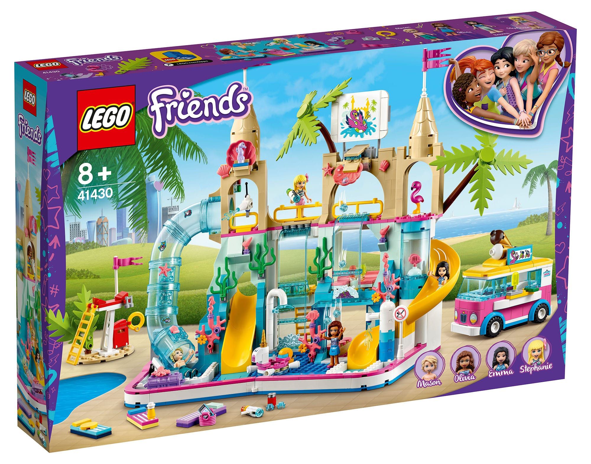 LEGO® 41430 Friends – Letnia zabawa w parku wodnym