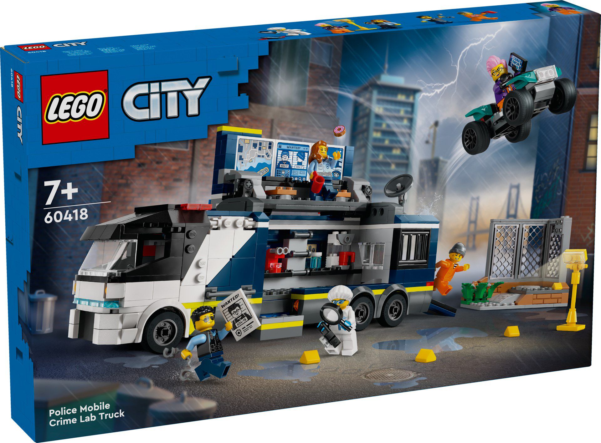 LEGO® 60418 City – Policyjna ciężarówka z laboratorium kryminalnym