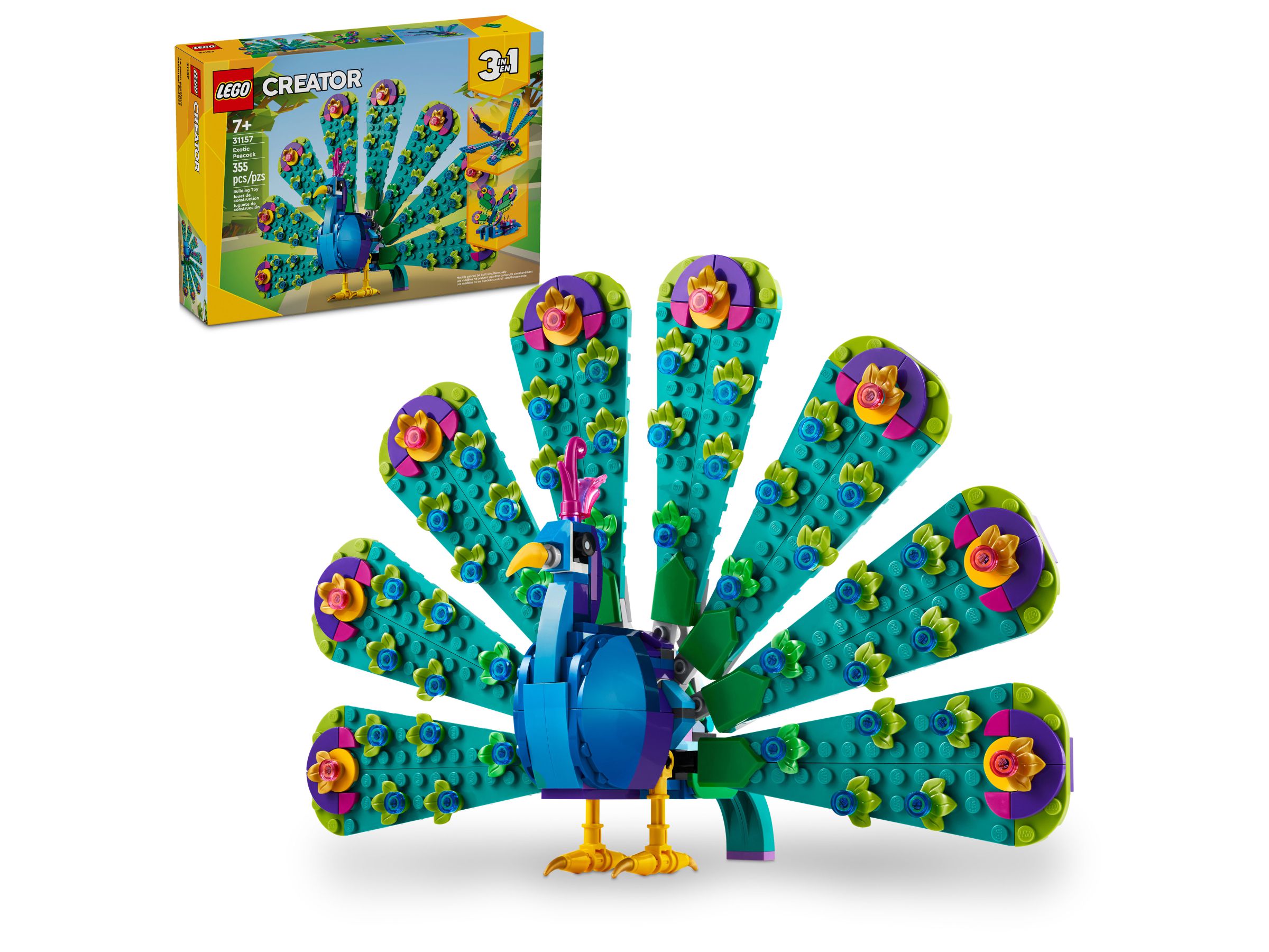 LEGO® 31157 Creator 3w1 – Egzotyczny paw